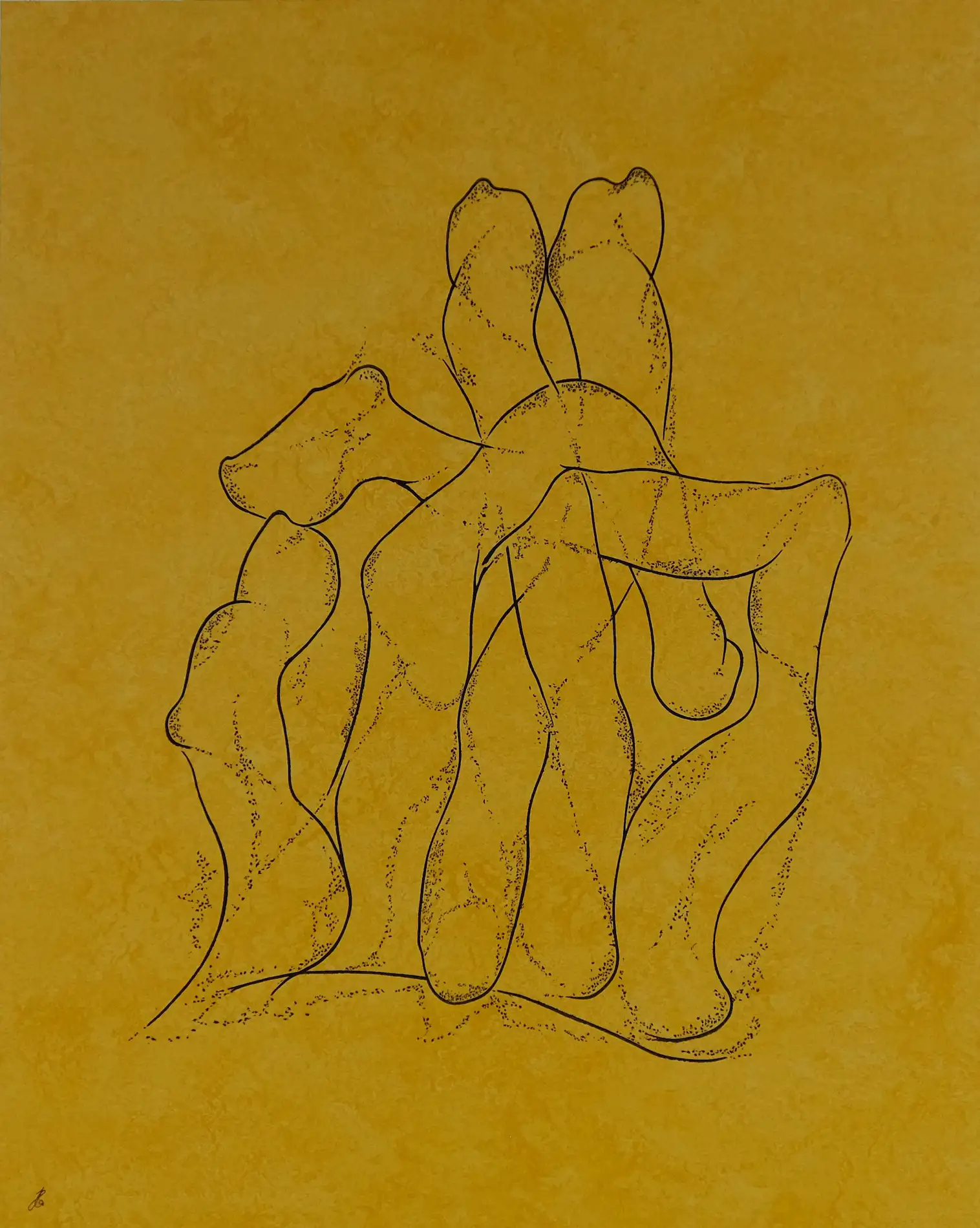 "Fingerübung" Linoleum